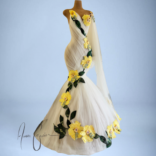 Megan Floral Mermaid Gown