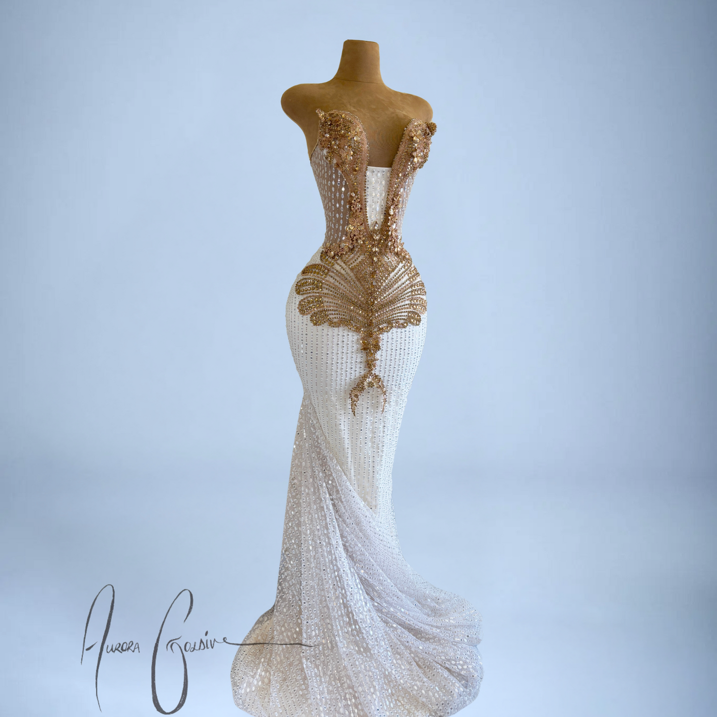 Italia Gold – Exquisite Gold Embellished Gown