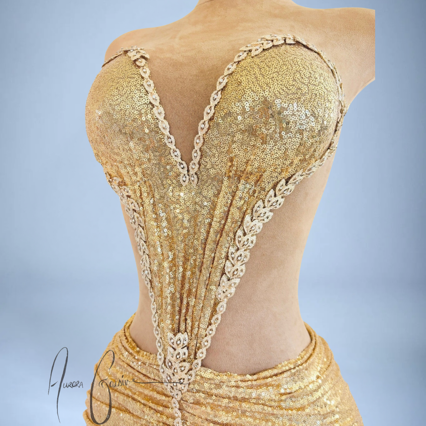 Sharja Gold Mini Dress