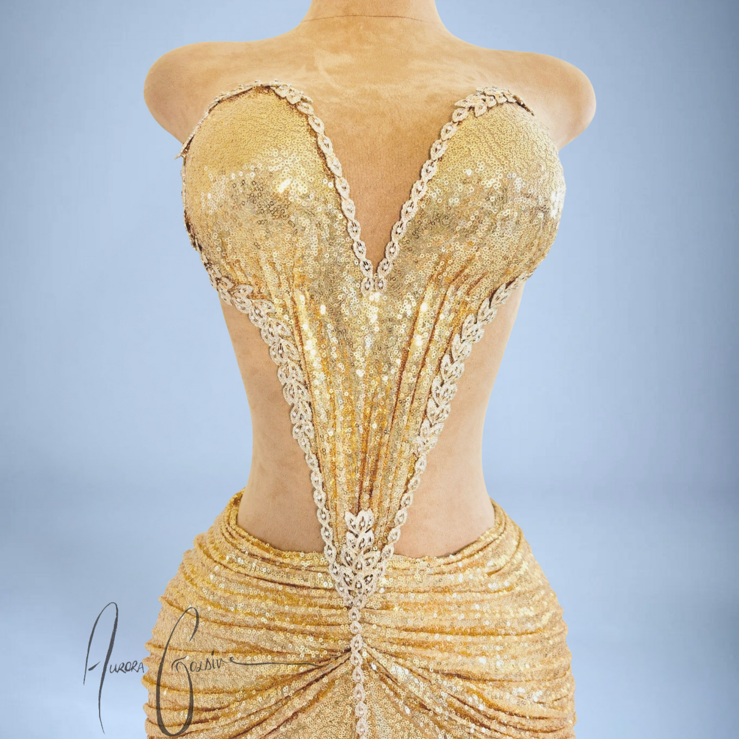 Sharja Gold Mini Dress