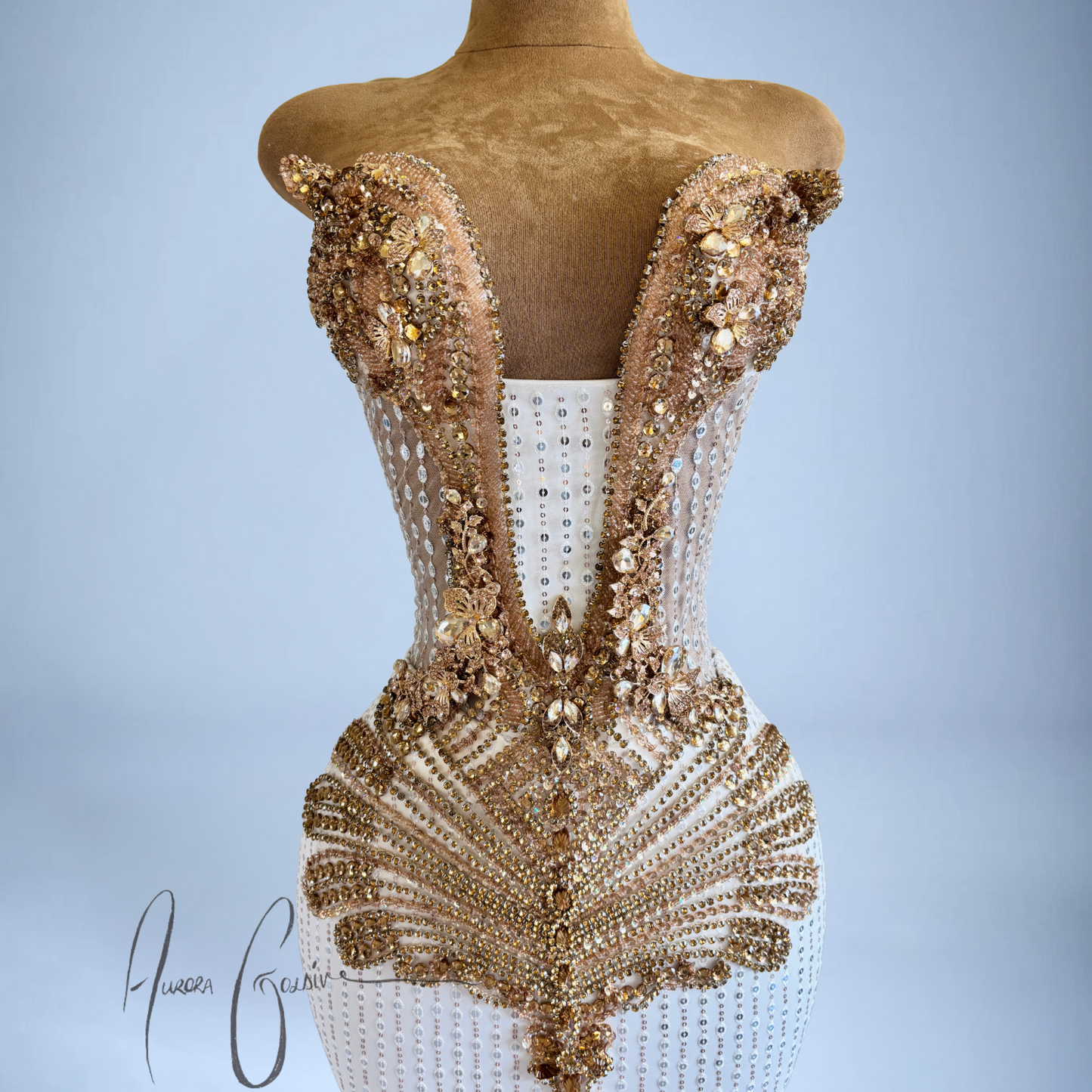 Italia Gold – Exquisite Gold Embellished Gown