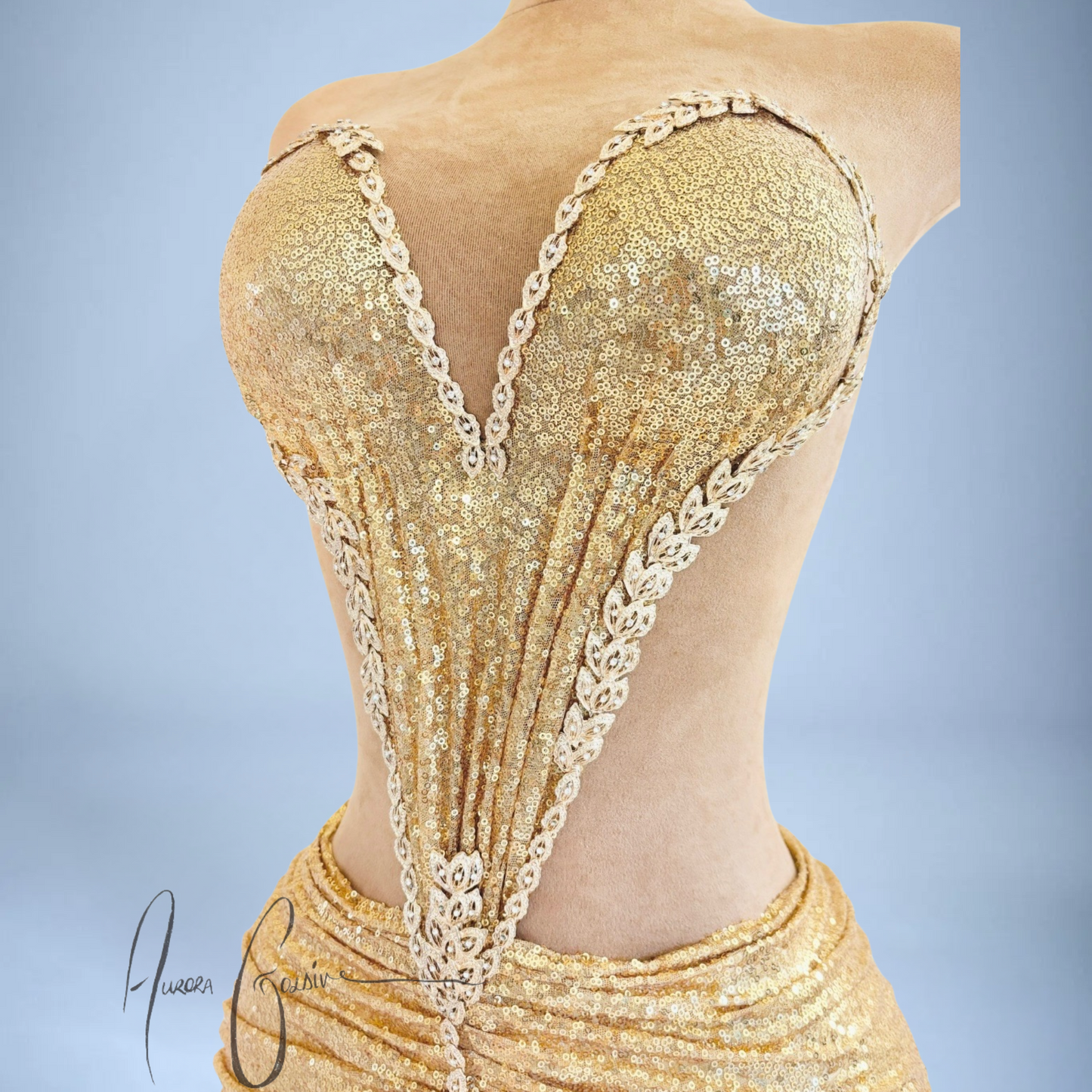 Sharja Gold Mini Dress