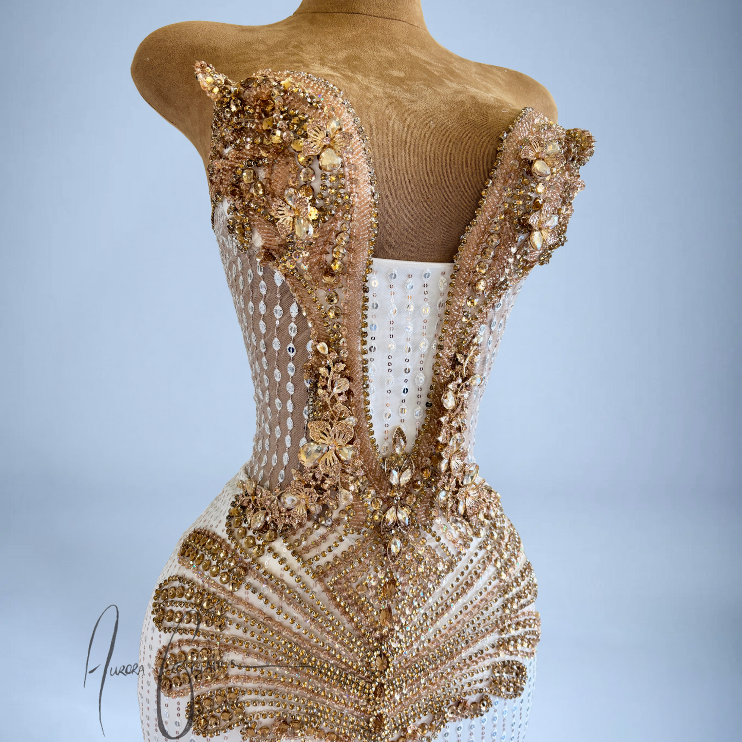 Italia Gold – Exquisite Gold Embellished Gown