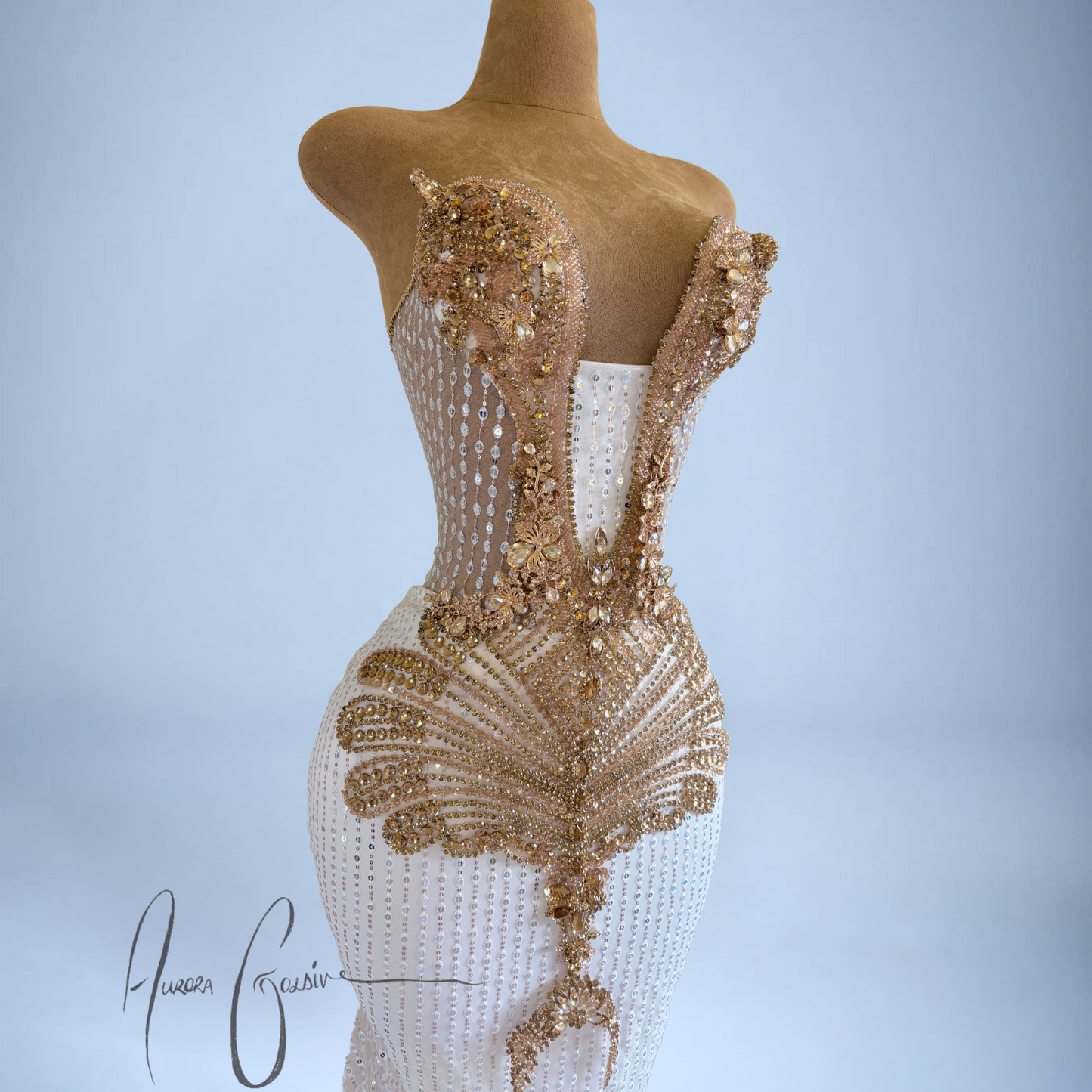 Italia Gold – Exquisite Gold Embellished Gown