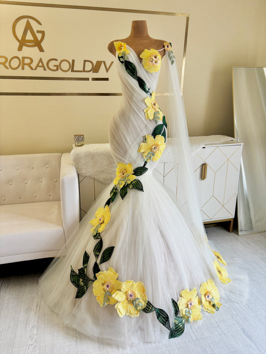 Megan Floral Gown