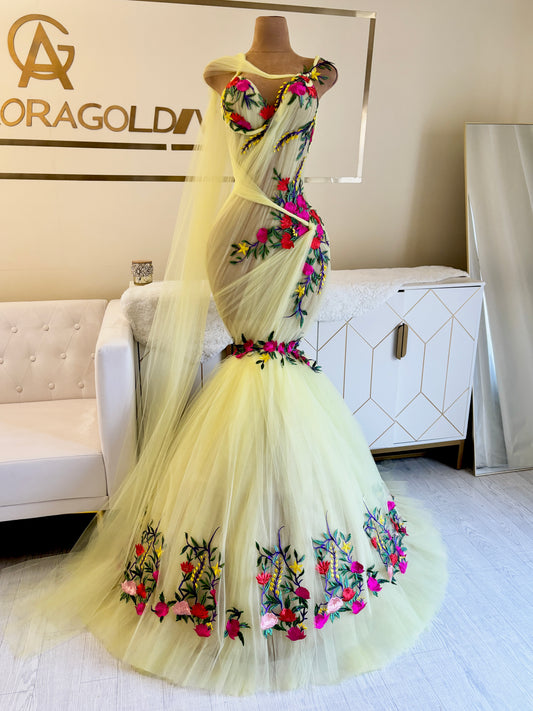 Teyana Floral Wedding Gown