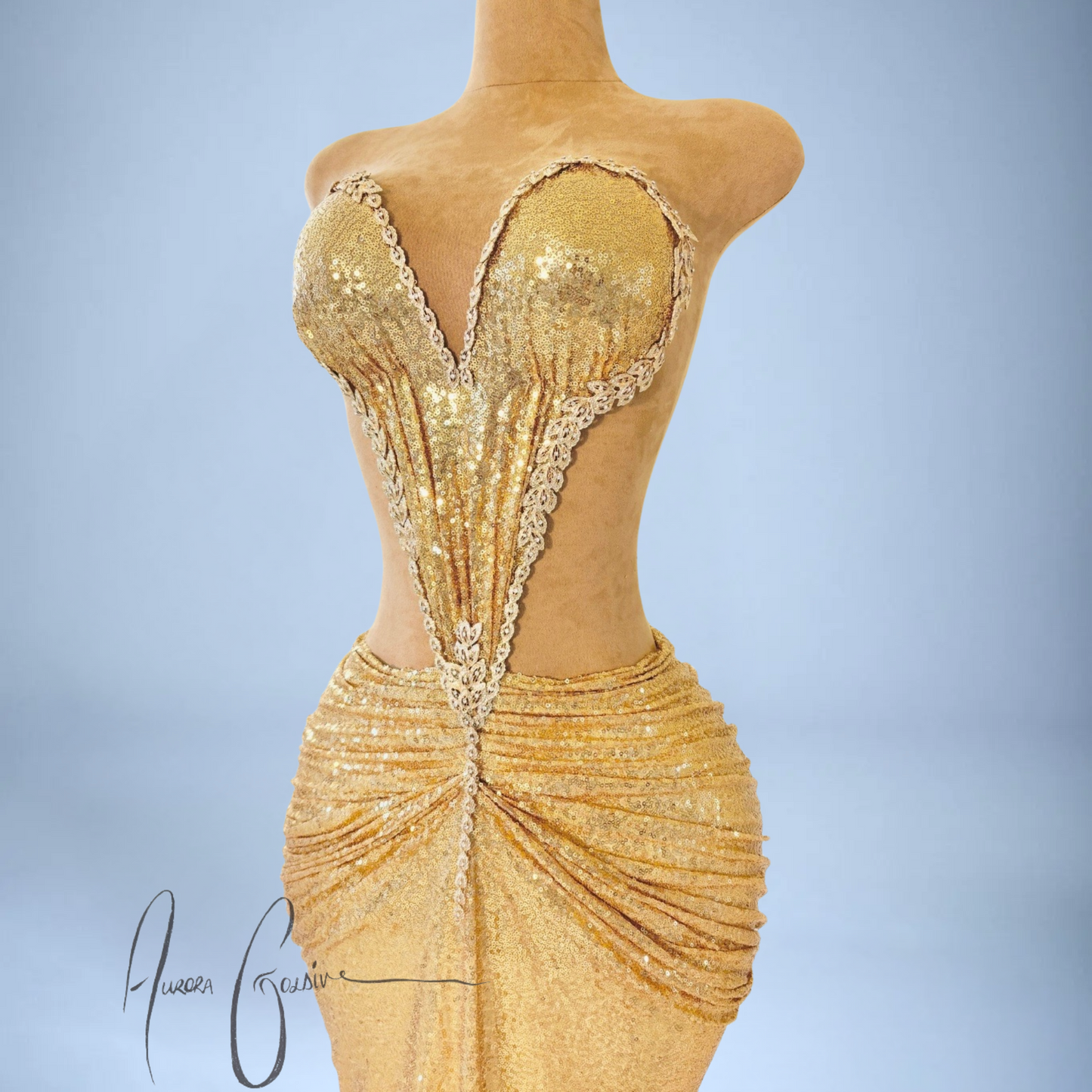 Sharja Gold Mini Dress