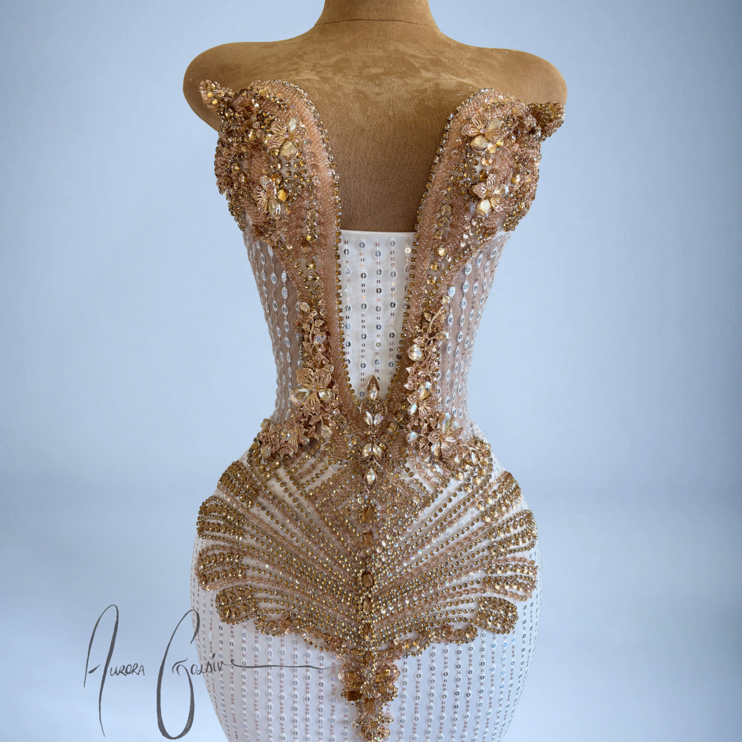 Italia Gold – Exquisite Gold Embellished Gown