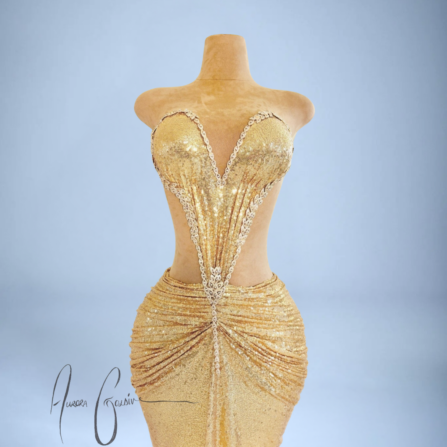 Sharja Gold Mini Dress