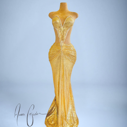 Sharja Gold Gown