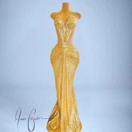 Sharja Gold Gown