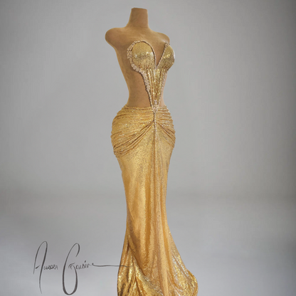 Sharja Gold Gown