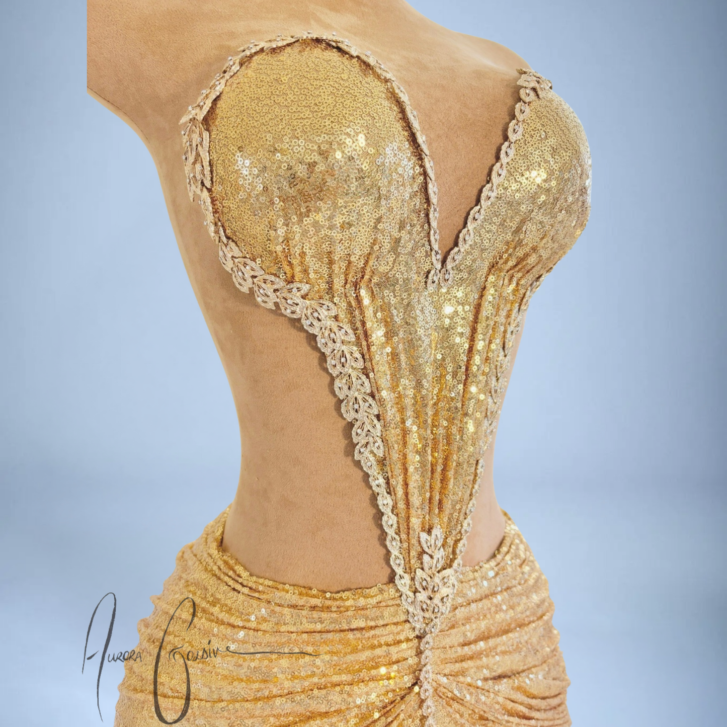 Sharja Gold Mini Dress