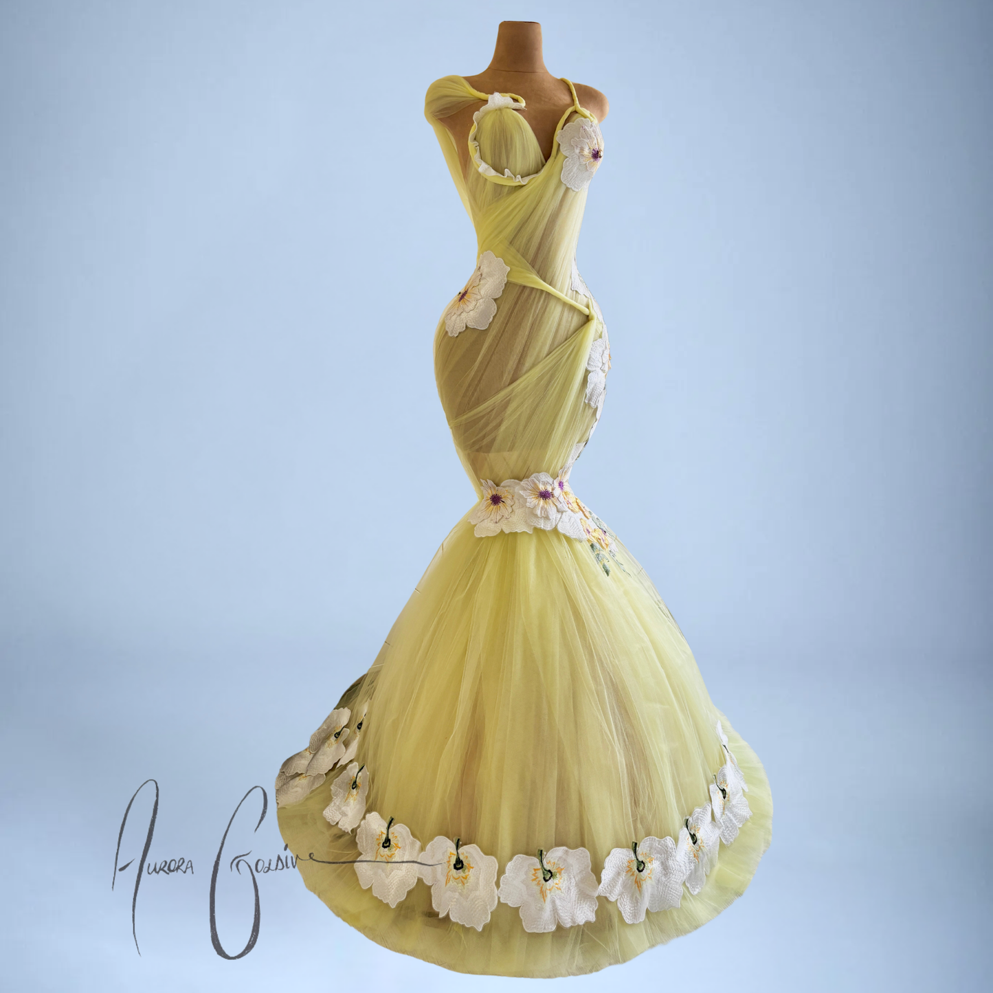 Aubrey Floral Mermaid Gown