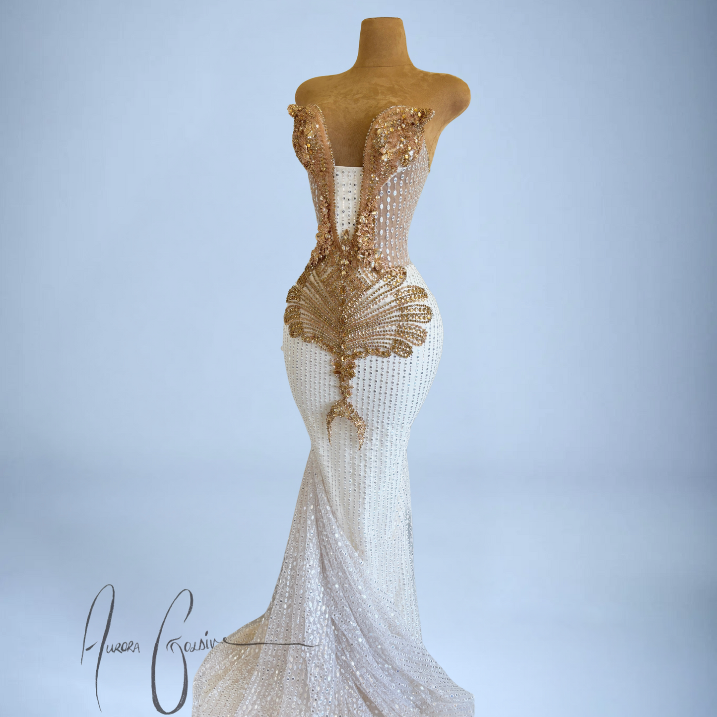 Italia Gold – Exquisite Gold Embellished Gown