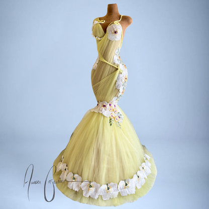 Aubrey Floral Mermaid Gown