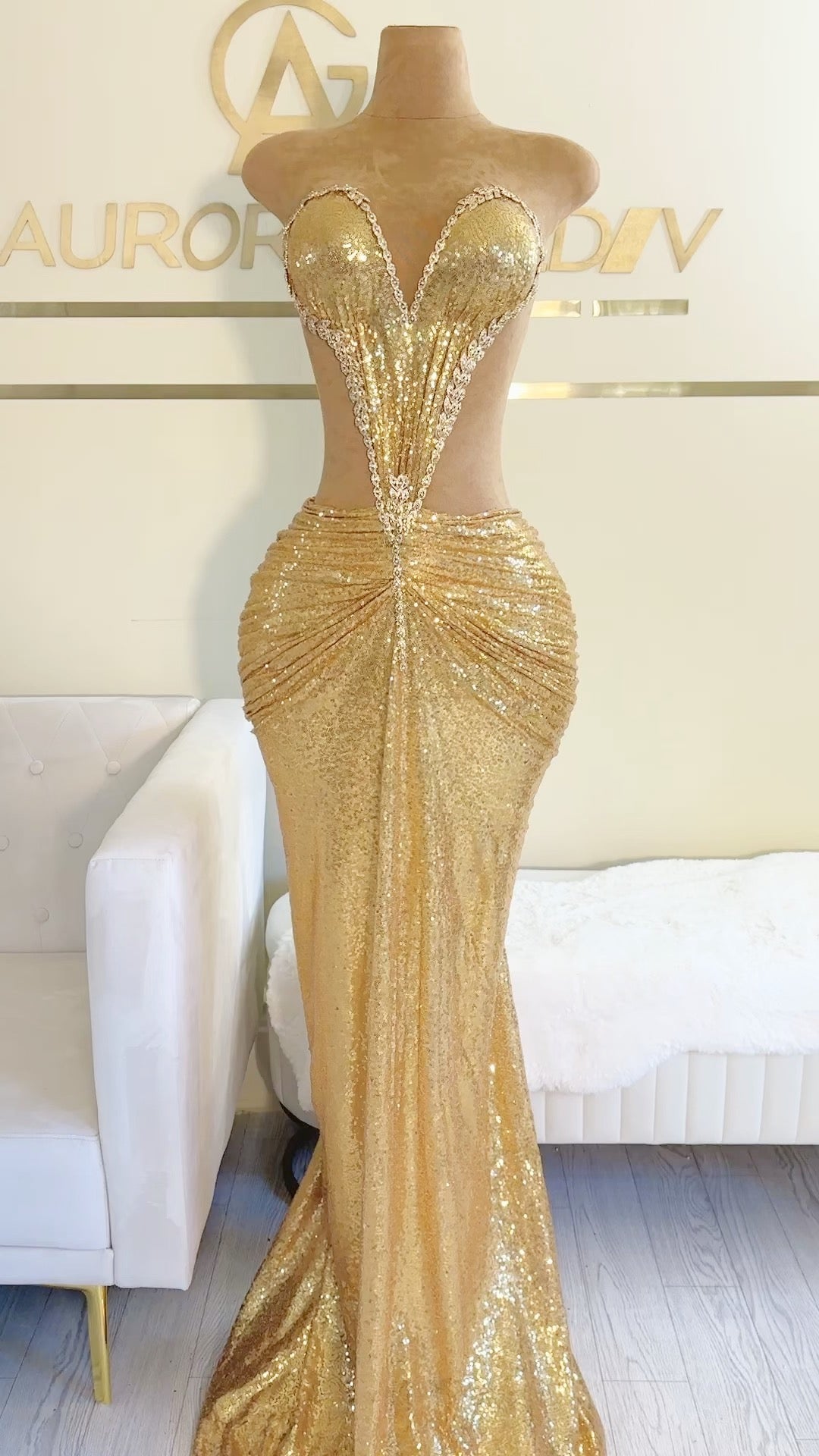 Sharja Gold Gown