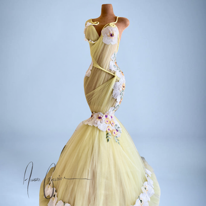 Aubrey Floral Mermaid Gown