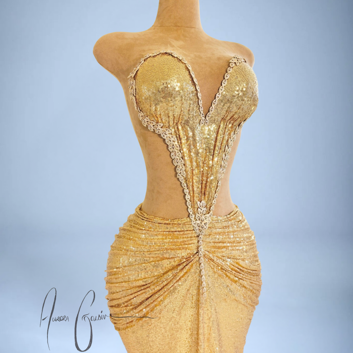 Sharja Gold Mini Dress
