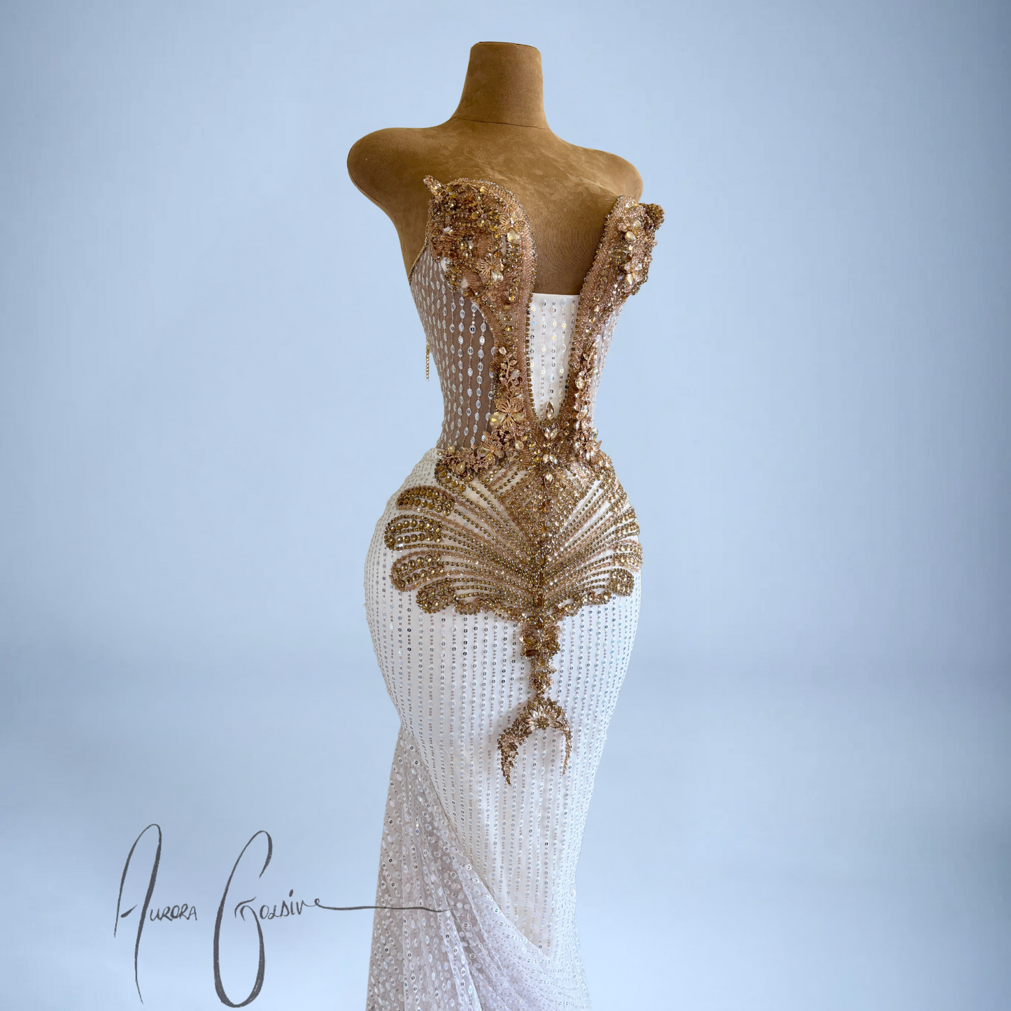 Italia Gold – Exquisite Gold Embellished Gown