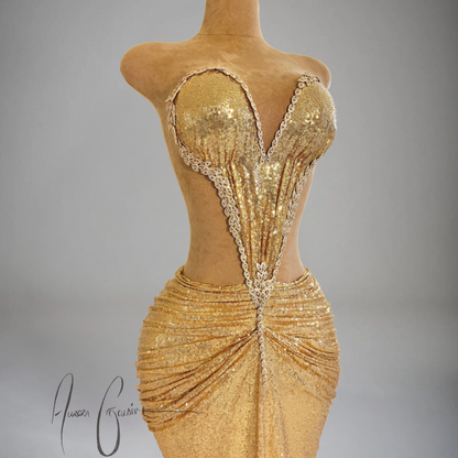 Sharja Gold Gown