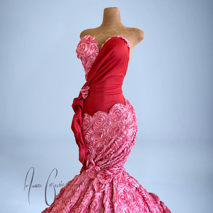 Misty Auburn Gown