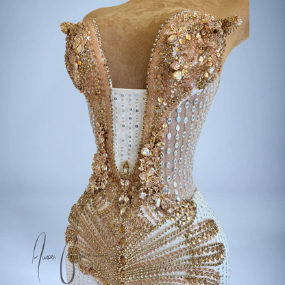 Italia Gold – Exquisite Gold Embellished Gown