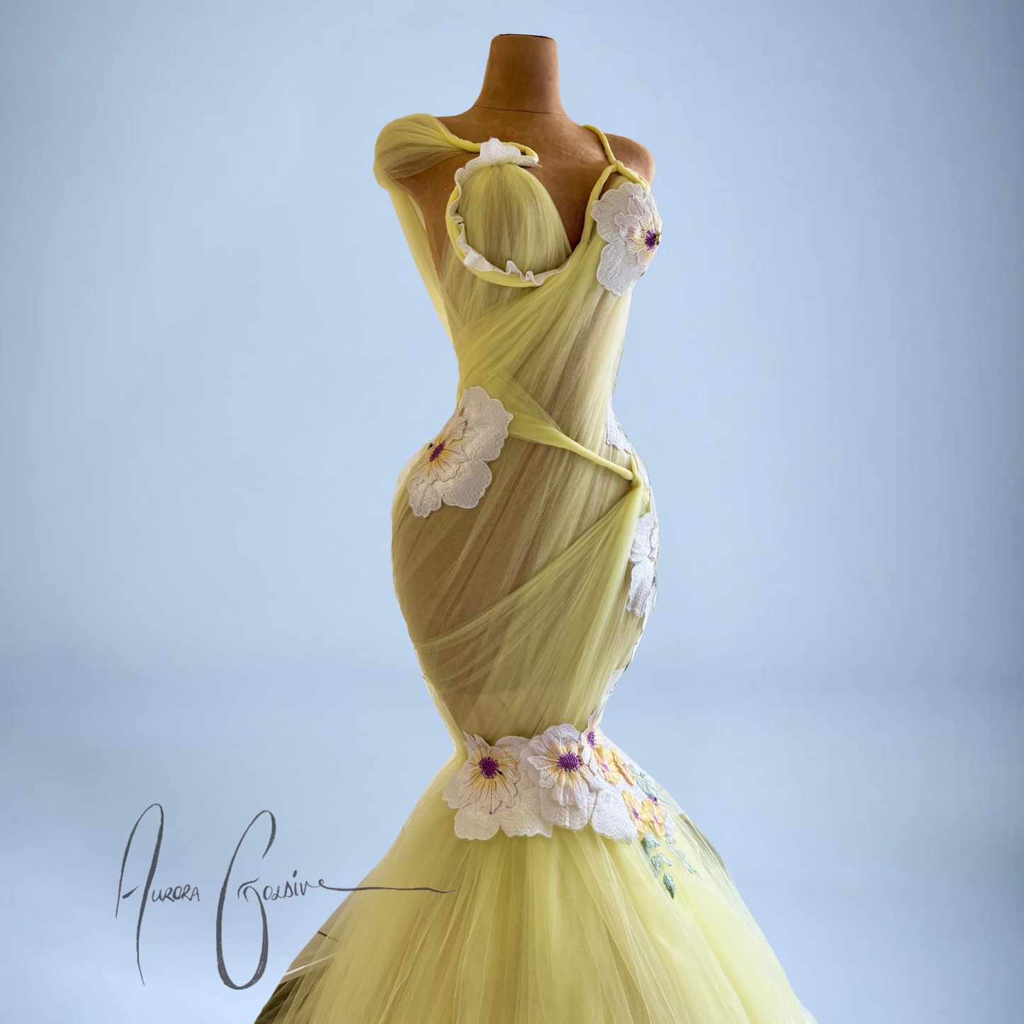 Aubrey Floral Mermaid Gown