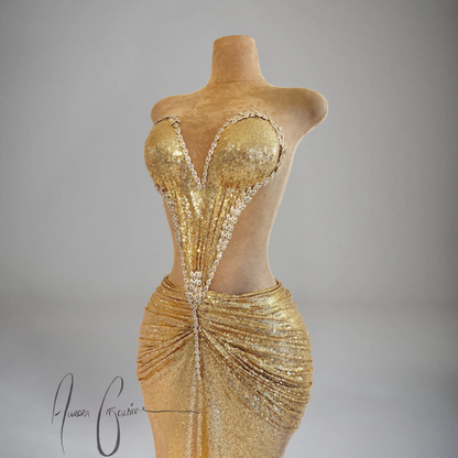 Sharja Gold Gown