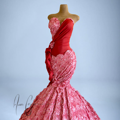 Misty Auburn Gown
