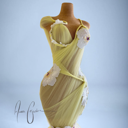 Aubrey Floral Mermaid Gown