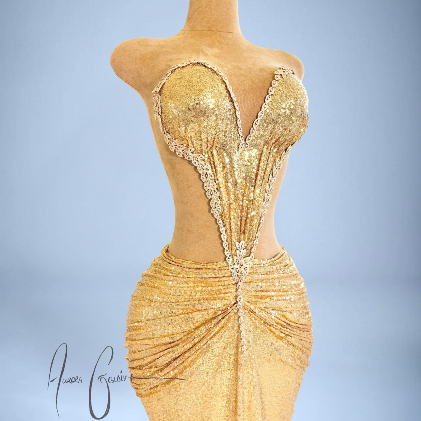 Sharja Gold Mini Dress