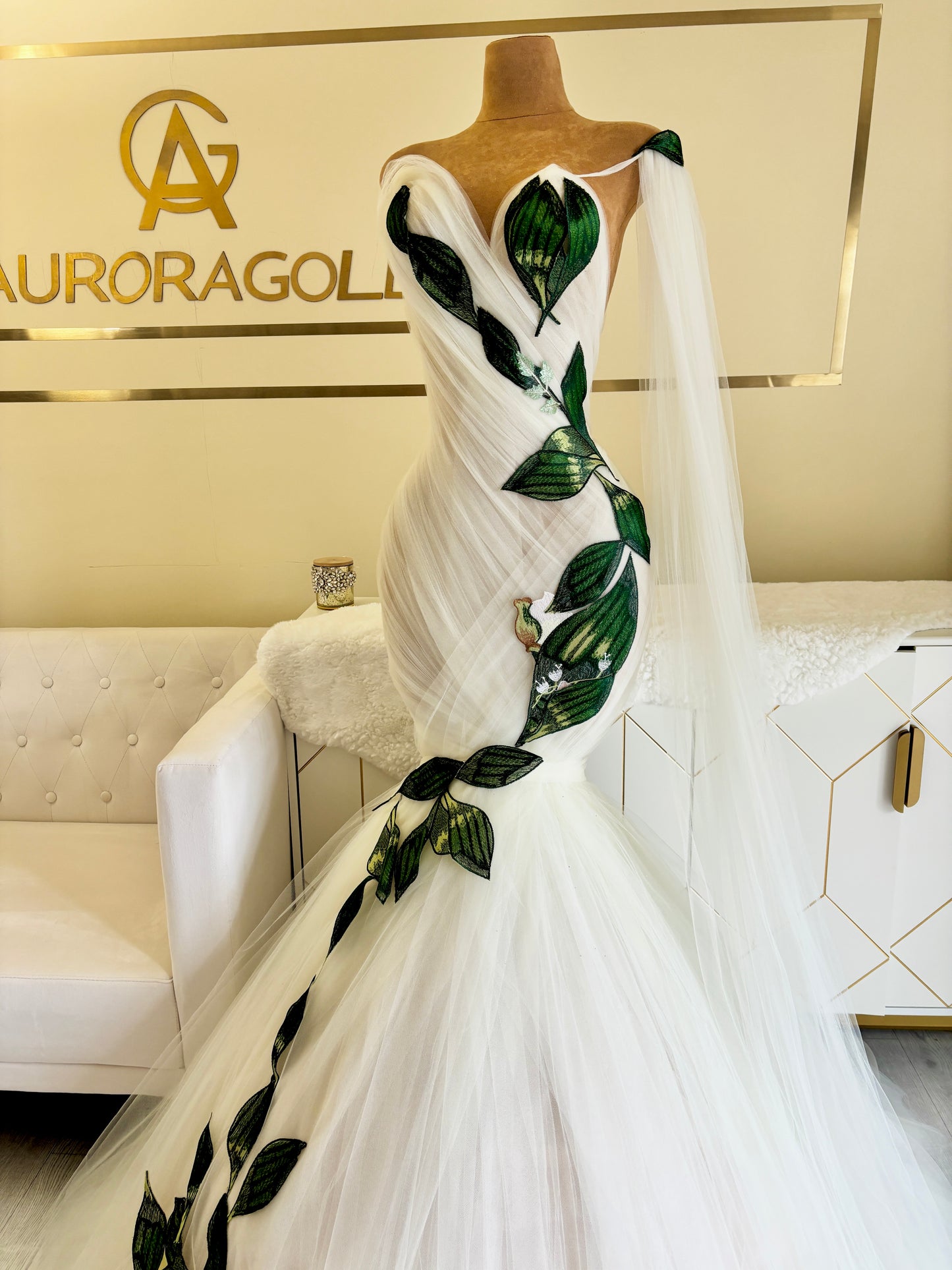 Greene Leaf Gown