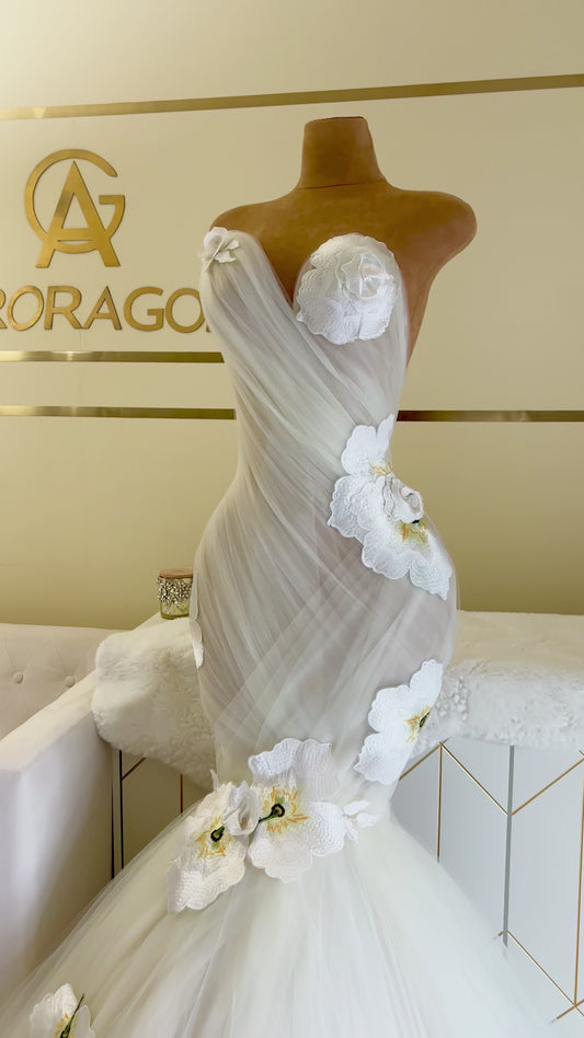 Khelani Floral Mermaid Gown