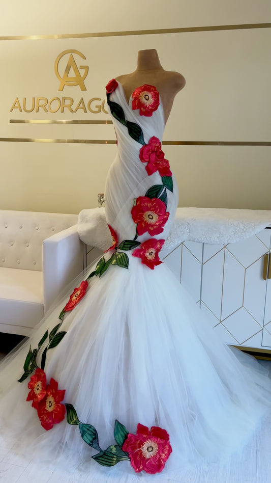 Selena Floral Mermaid Gown